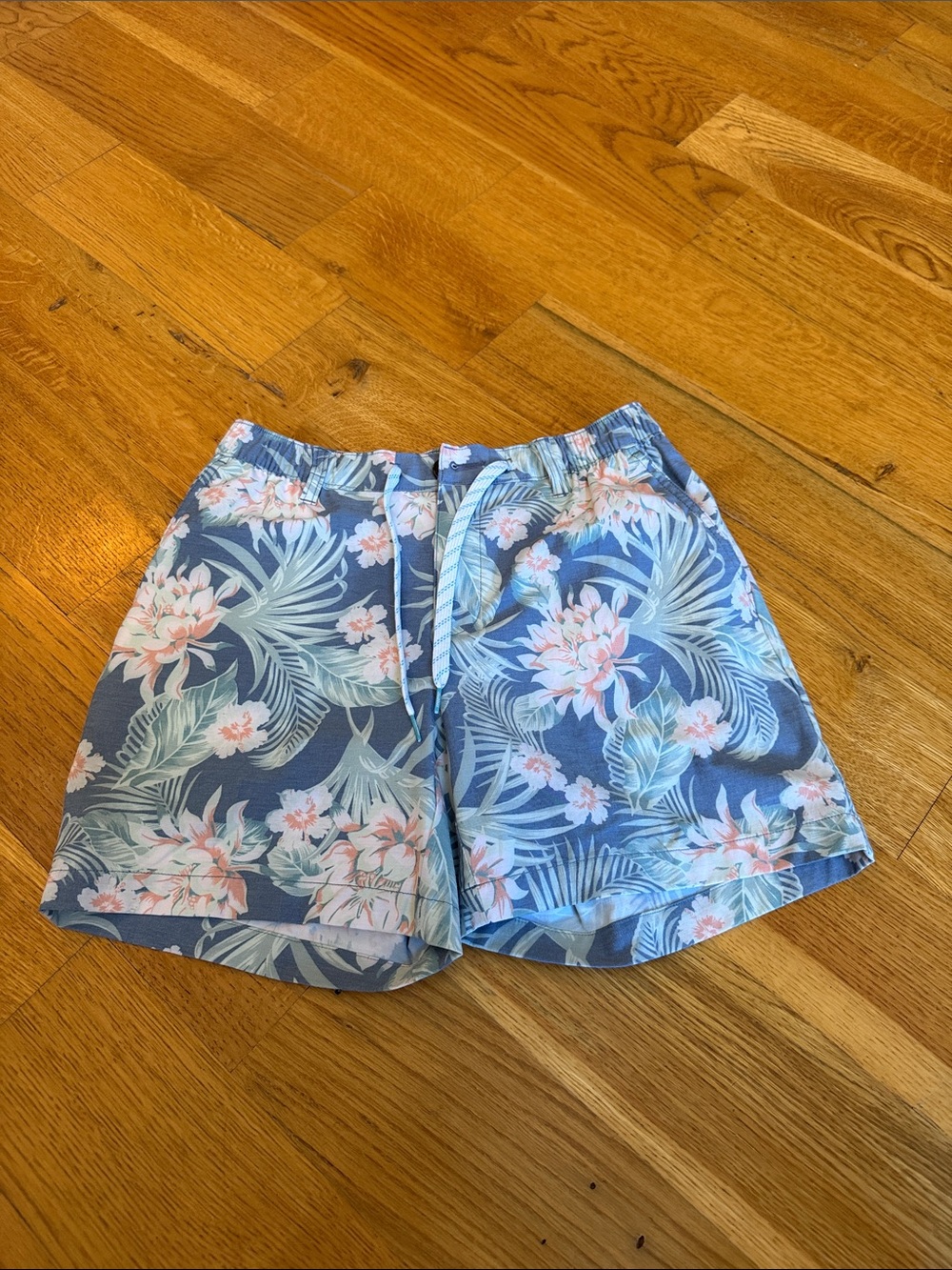 Men's Chubbies Floral Drawstring Shorts - Blue